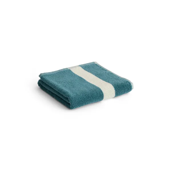 Stripe Towel 40x60 cm Petrol Blue