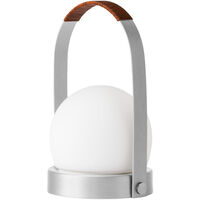 Carrie Pöytävalaisin Kannettava Brushed Aluminium