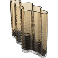 Gry Wide Vase H24 cm Cognacfarvet