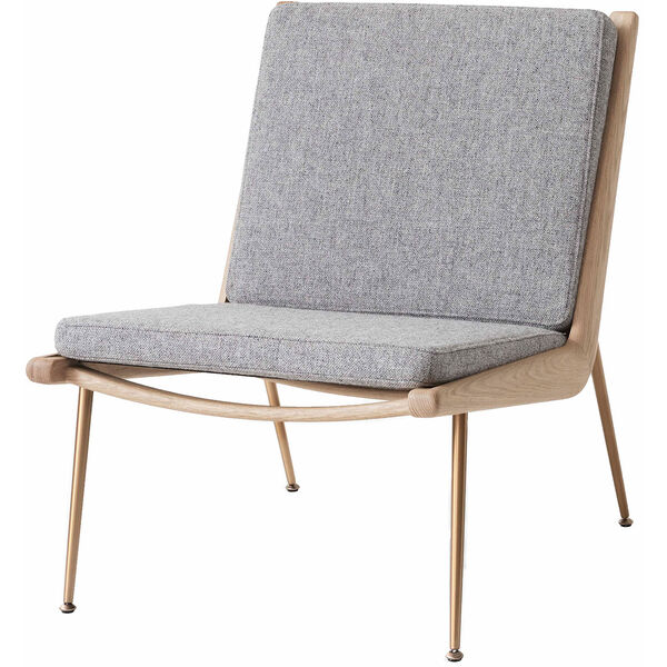 Boomerang HM1 Loungestol Hvitoljet Eik / Hallingdal 130