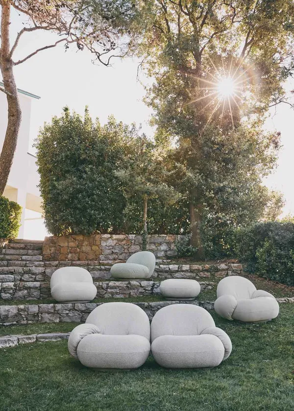 Pacha Outdoor Loungefåtölj Dedar Libera 003 Mossgrön Fot