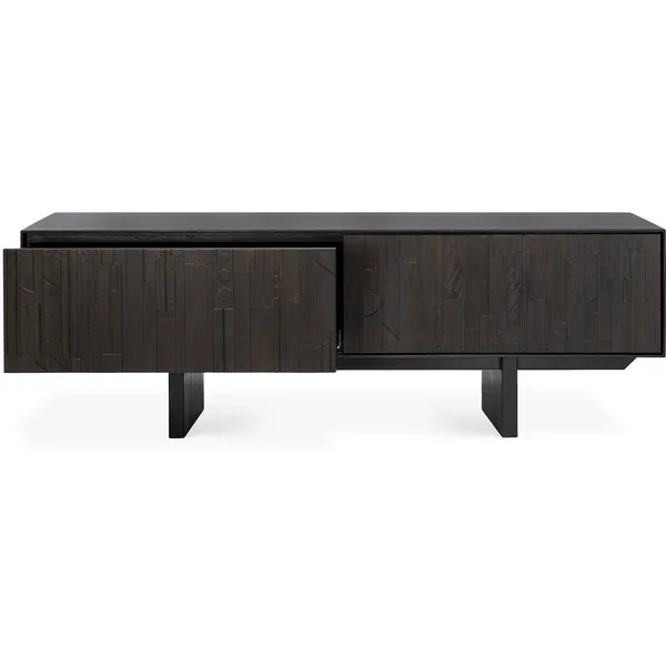 Teak Mosaik Mediabänk En Dörr