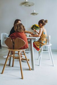 Mouse Juniorstol (3–9 år) Hvit Ask