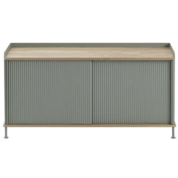 Enfold Skänk 45x124 cm Oljad Ek / Dusty Green