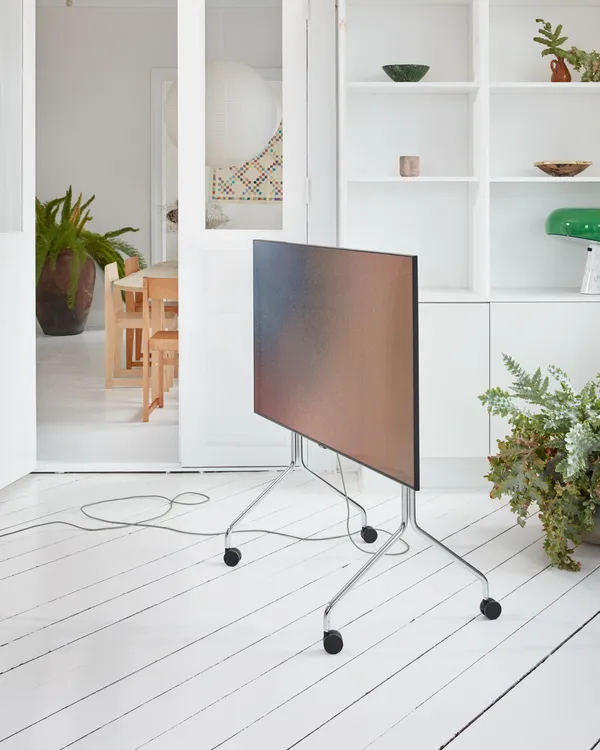 Moon Rollin' Tv Stand Chrome