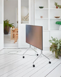 Moon Rollin' Tv Stand Chrome