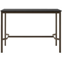 Drip HW112 Barbord 80x140x95 cm Sort Laminat / Bronzefarvet