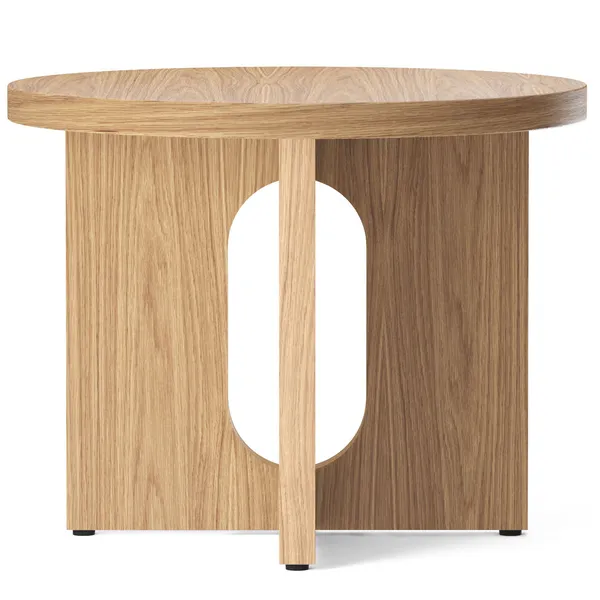 Androgyne Sidebord Ø50 cm Naturligt Egetræ / Naturligt Egetræ