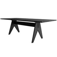 Pose Spisebord 95x250 cm Svart Eik