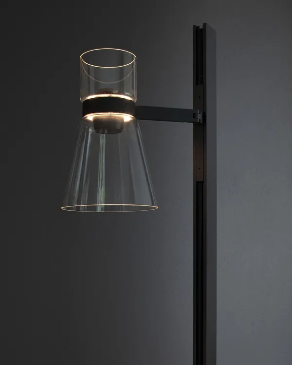 Nocturne Floor Lamp Cone Black