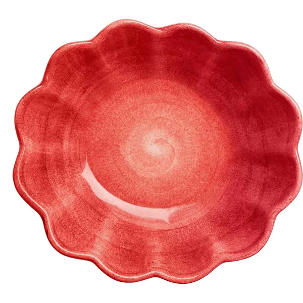 Oyster Skål 16x18 cm Rød