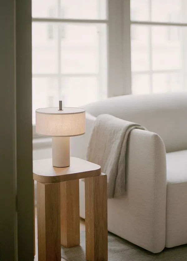 Margin Bordlampe Bærbar Beige