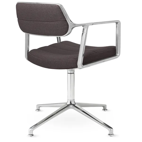 453 Snurrstol Polerat Aluminium / Tide