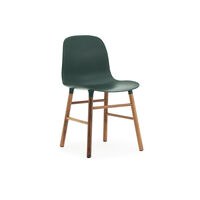 Form Stol Hvid/Valnød