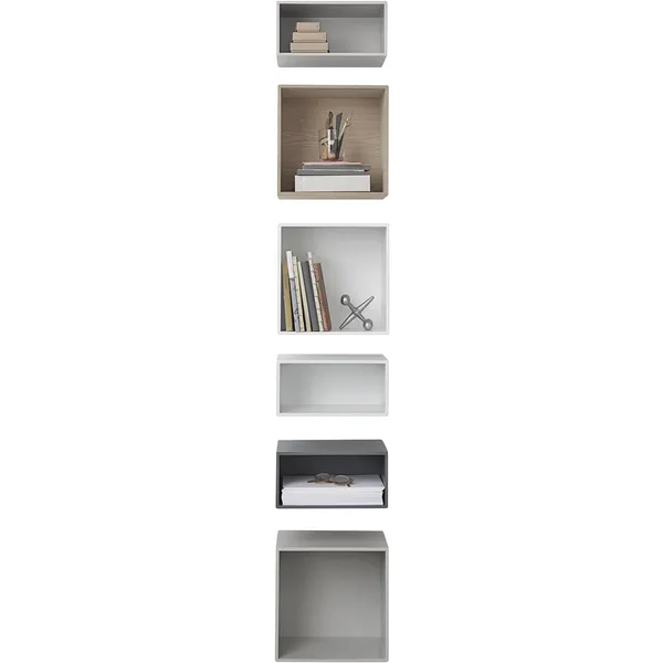 Mini Stacked Hylde Eg / Lysegrå