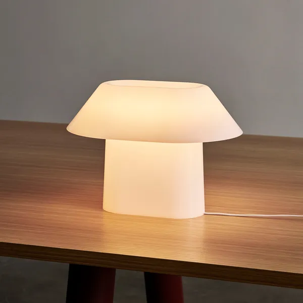 Drome Table Lamp Opal White