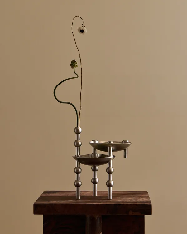 Nagel Vase Børstet krom