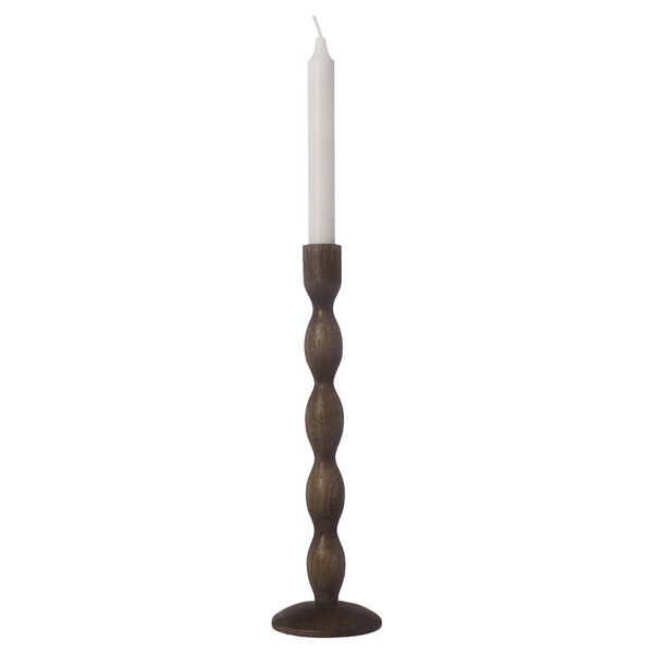 Lysestage 31 cm Mørkebrun