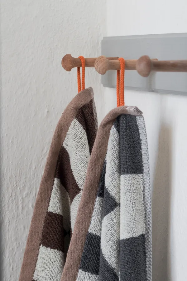 Retro Towel Handduk 40x55 cm 2-pack Chocolate