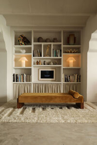 Shaggy Labyrinth Rug White