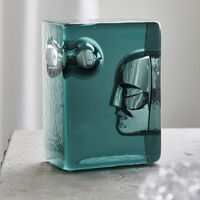 Azur Konstglas Petrol Blue Moon