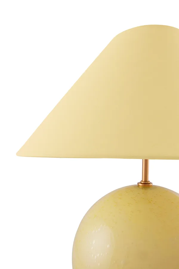 Iris 35 Bordlampe Gul