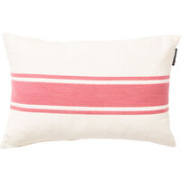 Embroidery Center Striped Linen/Cotton Tyyny 40x60 cm Pinkki/Luonnonvalkoinen