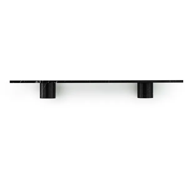 Sten Vägghylla 120 cm Svart Marmor