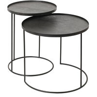 Round Brettbord Rund Sett S/L Svart
