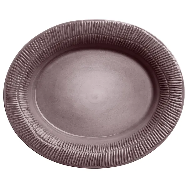 Stripes Serveringsfat 35x30 cm Plomme