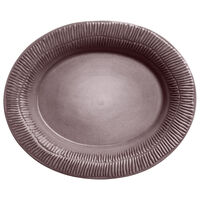 Stripes Serveringsfat 35x30 cm Plomme