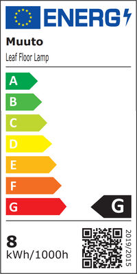 Leaf Golvlampa Vit