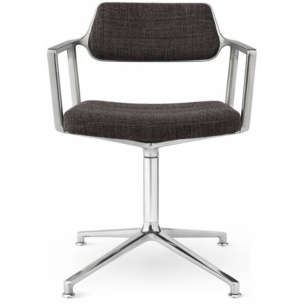 453 Drejestol Poleret Aluminium / Tide