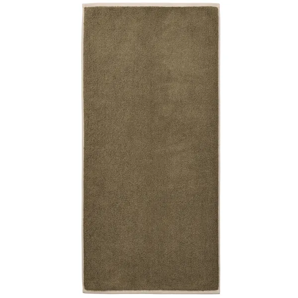 Ekko Hand Towel - Cashmere/Off-white Badehåndklæde 50x100 cm Olivengrønt Cashmere