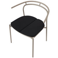 Novo Dining Chair Cushion Black L49xW48.5xH1.7CM