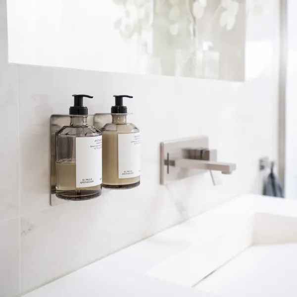 Base Soap Pump Holder Matte Brushed Stainless steel