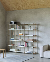 Woody Shelving 2.0 High Soaped Oak / Almond White