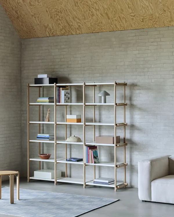 Woody Shelving 2.0 High Soaped Oak / Almond White
