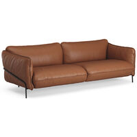 Continental 3-Sitssoffa Elmo Leather Nordic Konjak