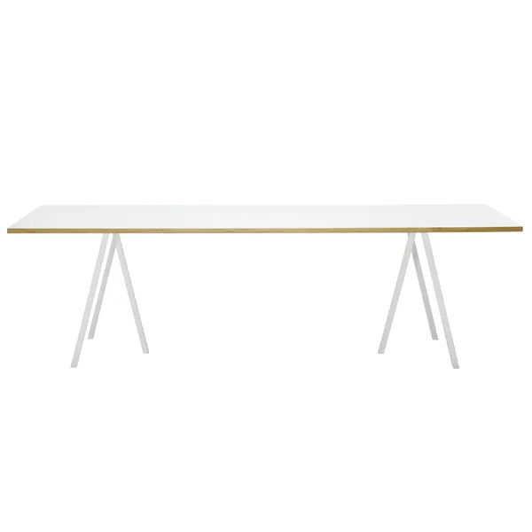Loop Stand Bord 250 cm Laminat / Vit