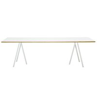 Loop Stand Bord 250 cm Laminat / Vit