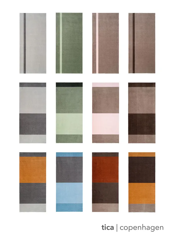 Stripes Tæppe Lysegrønt / Mørkegrønt 90x200 cm
