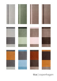 Stripes Tæppe Lysegrønt / Mørkegrønt 90x200 cm