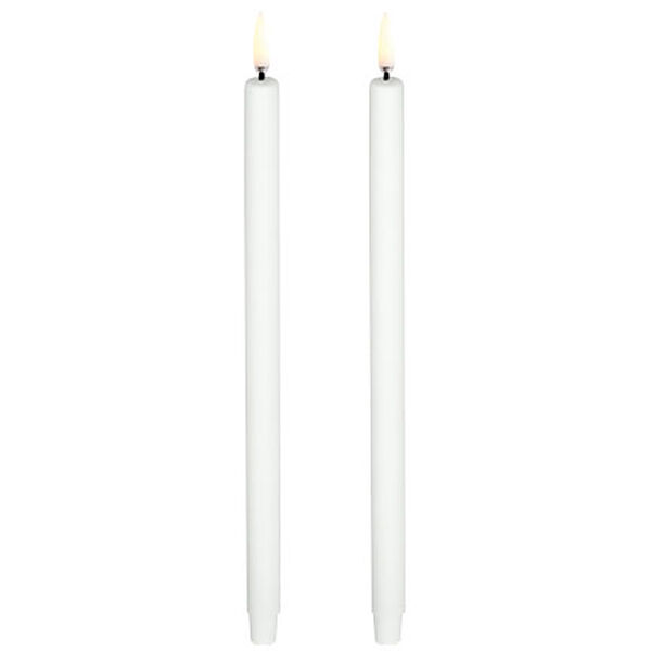 LED Mini Kronelys Nordic White 2-pk 13 x 25 cm