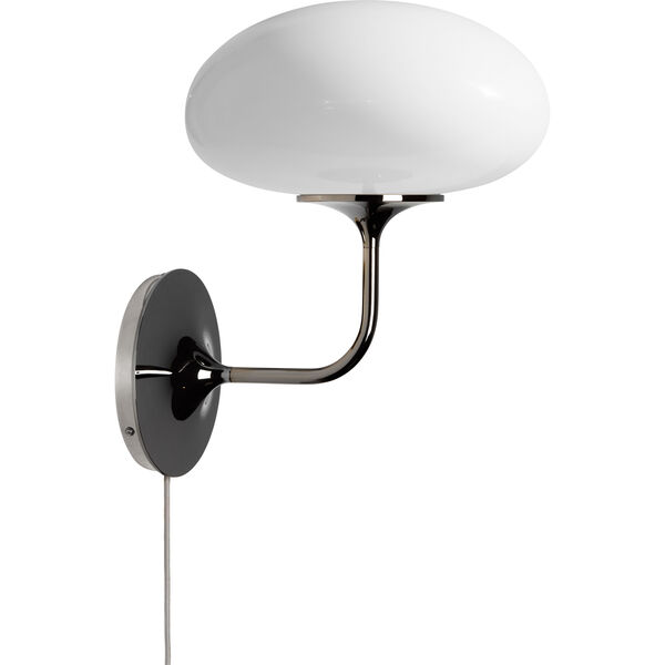 Stemlite Vegglampe Sort Krom / Opal