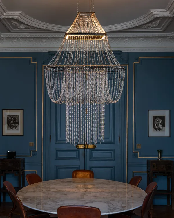 La Lampe C Lysekrone Rustfritt Stål