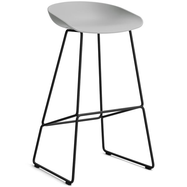 AAS 38 2.0 Barstol 75 cm Rustfrit Stål Sort / Concrete Grey