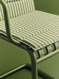 Terrazza Folding Seat Cushion 82x40 cm Olive bold stripe
