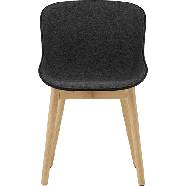 Hyg Stol Polstret Front Mørkegrå / Eik