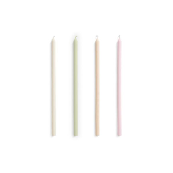 Slim Stearinlys 4-pk Pastel